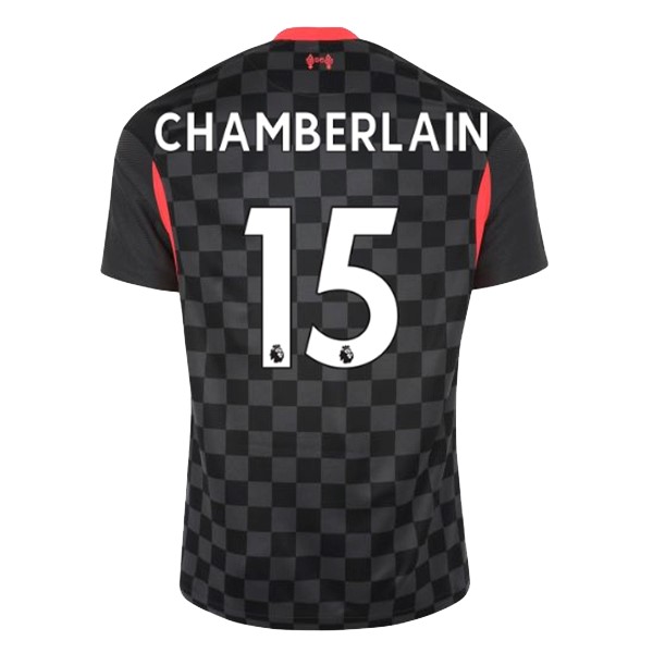 Camiseta Liverpool NO.15 Chamberlain 3ª Kit 2020 2021 Negro